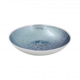 Dogale centrotavola cosmo argento- azzurro 27 cm