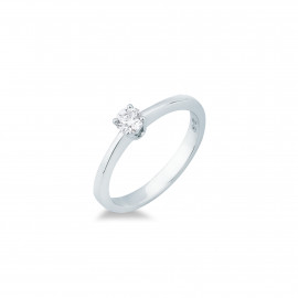 Mirco visconti anello solitario 4 punte 0,23 ct