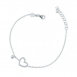 Mirco visconti bracciale con cuore grande di brillanti