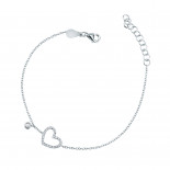 Mirco visconti bracciale cuore forato con brillanti