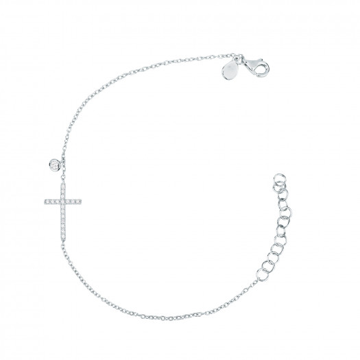 Mirco visconti bracciale con croce di brillanti