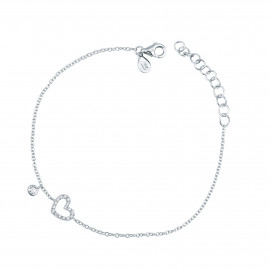 Mirco visconti bracciale con cuore piccolo di brillanti