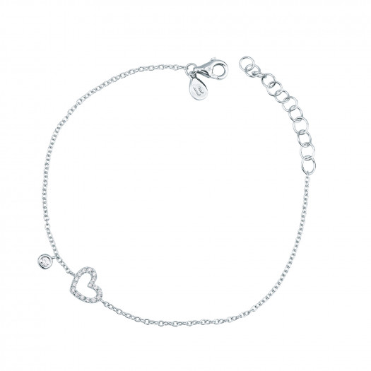 Mirco visconti bracciale cuore forato 