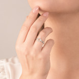 Mirco visconti anello stella forata 0,09 ct