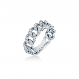 Mirco visconti anello in maglia con brillanti 0,75 ct
