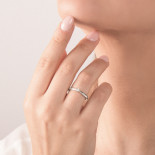 Mirco visconti anello solitario fiocco 0,06 ct