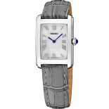 Seiko lady classic rectangular small grey