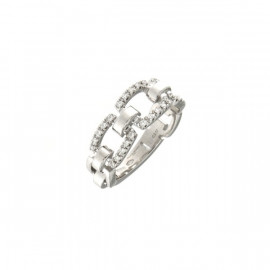 Mirco visconti anello catena con brillanti 0,17 ct