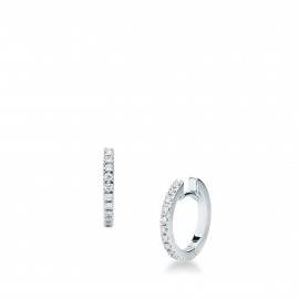 Mirco visconti orecchini a cerchio con brillanti 0,18 ct