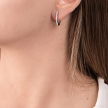 Mirco visconti orecchini ovali con brillanti 0,20 ct