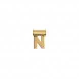 Nomination seimia lettera n in oro giallo