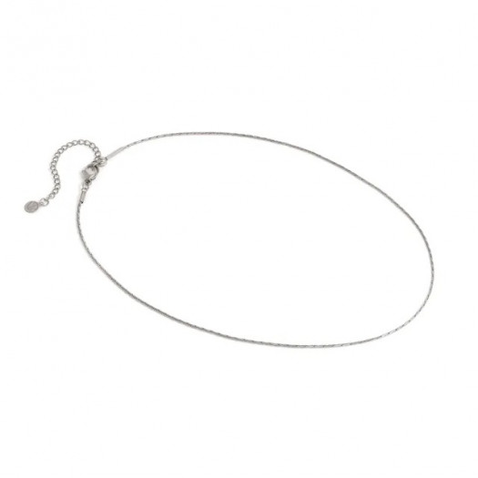 Nomination seimia collana in acciaio