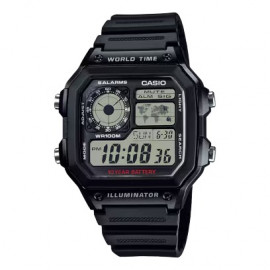 Casio ae series world time black