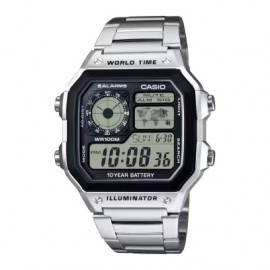 Casio ae series world time metal
