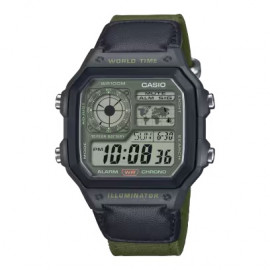 Casio ae series world time army