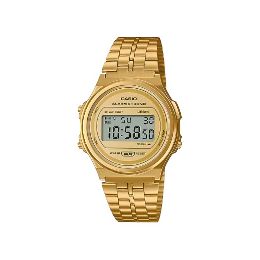 Casio vintage round gold tone a171weg-9aef