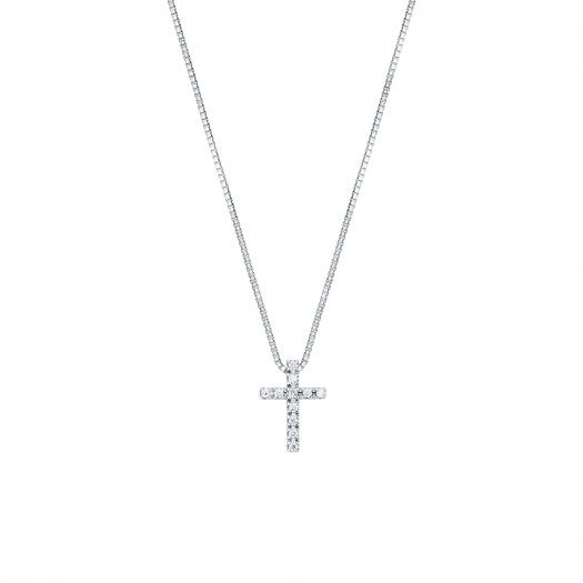 Mirco visconti girocollo con croce di brillanti 0,07 ct