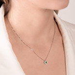 Mirco visconti orecchini con smeraldo ovale e contorno di brillanti