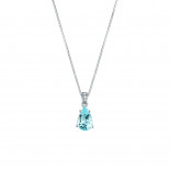 Mirco visconti girocollo a goccia con acqua marina e brill