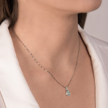 Mirco visconti girocollo a goccia con acqua marina e brill