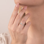 Mirco visconti anello solitario valentine 0,42 ct