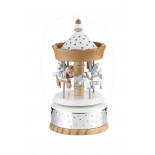 Valenti giostrina carillon con cavalli e stelline