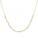 Nomination collana colour wave ed. mini in argento 925 e cubic zirconia bianco fin. oro giallo