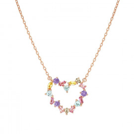 Nomination collana colour wave mini con cuore multicolor rg
