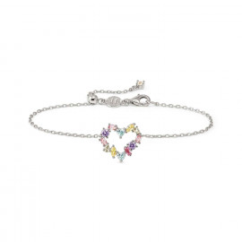 Nomination bracciale colour wave mini con cuore multicolor st