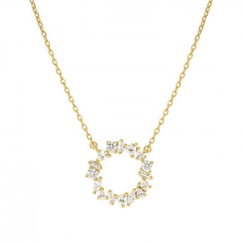 Nomination collana colour wave mini con cerchio crystal rg