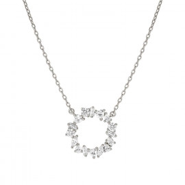 Nomination collana colour wave mini con cerchio crystal st