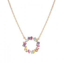 Nomination collana colour wave mini con cerchio multicolor rg