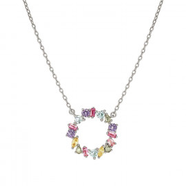 Nomination collana colour wave mini con cerchio multicolor st
