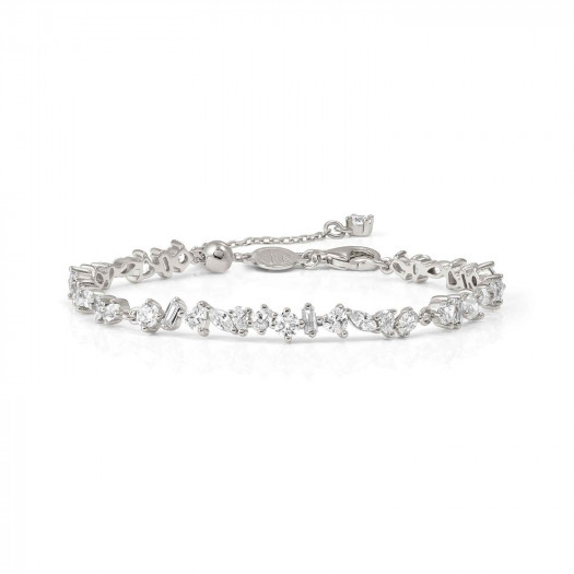 Nomination bracciale colour wave ed. mini in argento 925 e cubic zirconia bianco fin. argento
