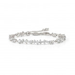 Nomination bracciale colour wave ed. mini in argento 925 e cubic zirconia bianco fin. argento