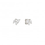 Nomination orecchini colour wave ed. mini in argento 925 e cubic zirconia bianco fin. argento