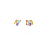 Nomination orecchini colour wave ed. mini in argento 925 e cubic zirconia mixed fin. oro rosa