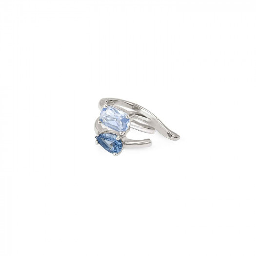 Nomination orecchino earcuff colour wave st celeste- blu