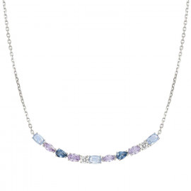 Nomination collana ricca colour wave zirconi blu st