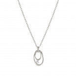 Nomination collana my rebel art in argento 925 e cubic zirconia ovale