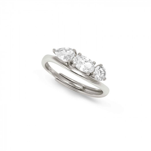 Nomination anello my rebel art in argento 925 (trilogy) e cubic zirconia argento