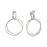 Nomination orecchini my rebel art in argento 925 (pendente tondo) e cubic zirconia argento