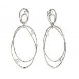 Nomination orecchini my rebel art in argento 925 (ovale grande) e cubic zirconia argento