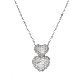 Nomination collana lifepoetry con doppio cuore st