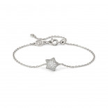 Nomination bracciale lifepoetry in argento 925 e pavë di cubic zirconia stella