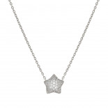 Nomination collana lifepoetry in argento 925 e pavë di cubic zirconia stella