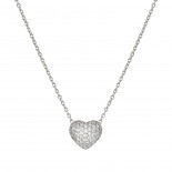Nomination collana lifepoetry in argento 925 e pavë di cubic zirconia cuore