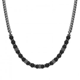 Nomination collana manvision stones con agata nera