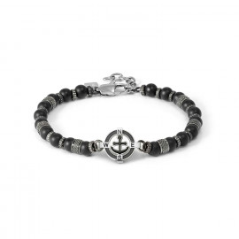 Nomination bracciale manvision stones ancora agata nera