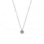 Mirco visconti girocollo fiore con brillanti 0,21 ct
